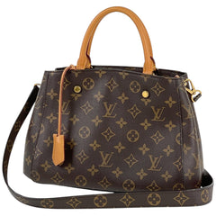 ルイ・ヴィトン モンテーニュ BB ショルダーバッグ 2WAY ハンドバッグ モノグラム ブラウン M41055 レディース 【中古】brbag