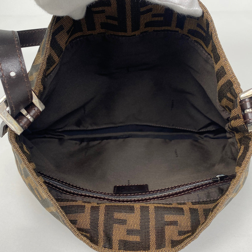 フェンディ ズッカ柄 ショルダーバッグ キャンバス ブラウン 26727 レディース 【中古】brbag