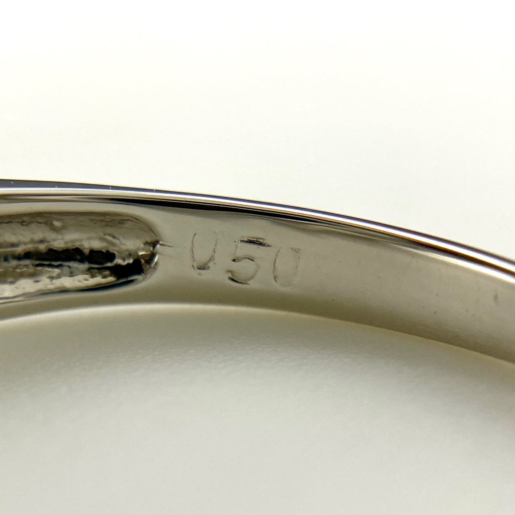 メレダイヤ デザインリング プラチナ 指輪 リング 7.5号 Pt900 ダイヤモンド レディース 【中古】nbjwl