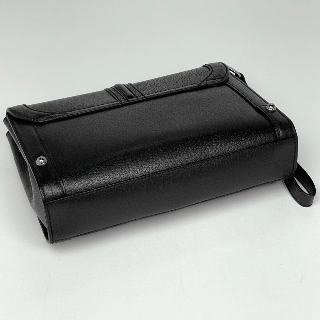 グッチ ロゴ セカンドバッグ 2WAY クラッチバッグ セカンドバッグ レザー ブラック 140969 レディース 【中古】 brbag