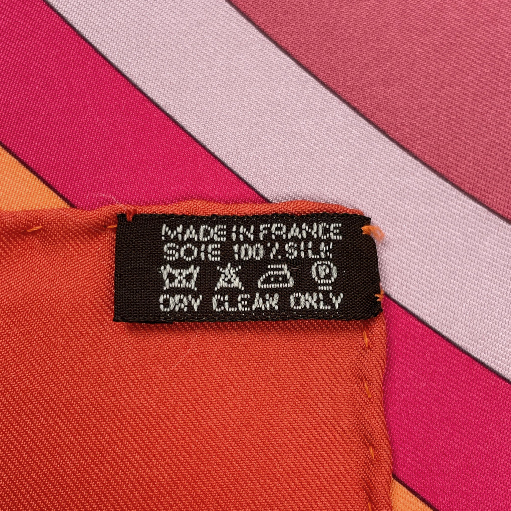 エルメス カレ90 MECANIQUE DU TEMPS 時の仕掛け スカーフ シルク レッド マルチカラー レディース 【中古】brbag