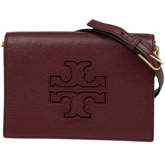 トリーバーチ ロゴ ショルダーバッグ 斜め掛け ショルダーバッグ レザー ボルドー レディース 【中古】brbag
