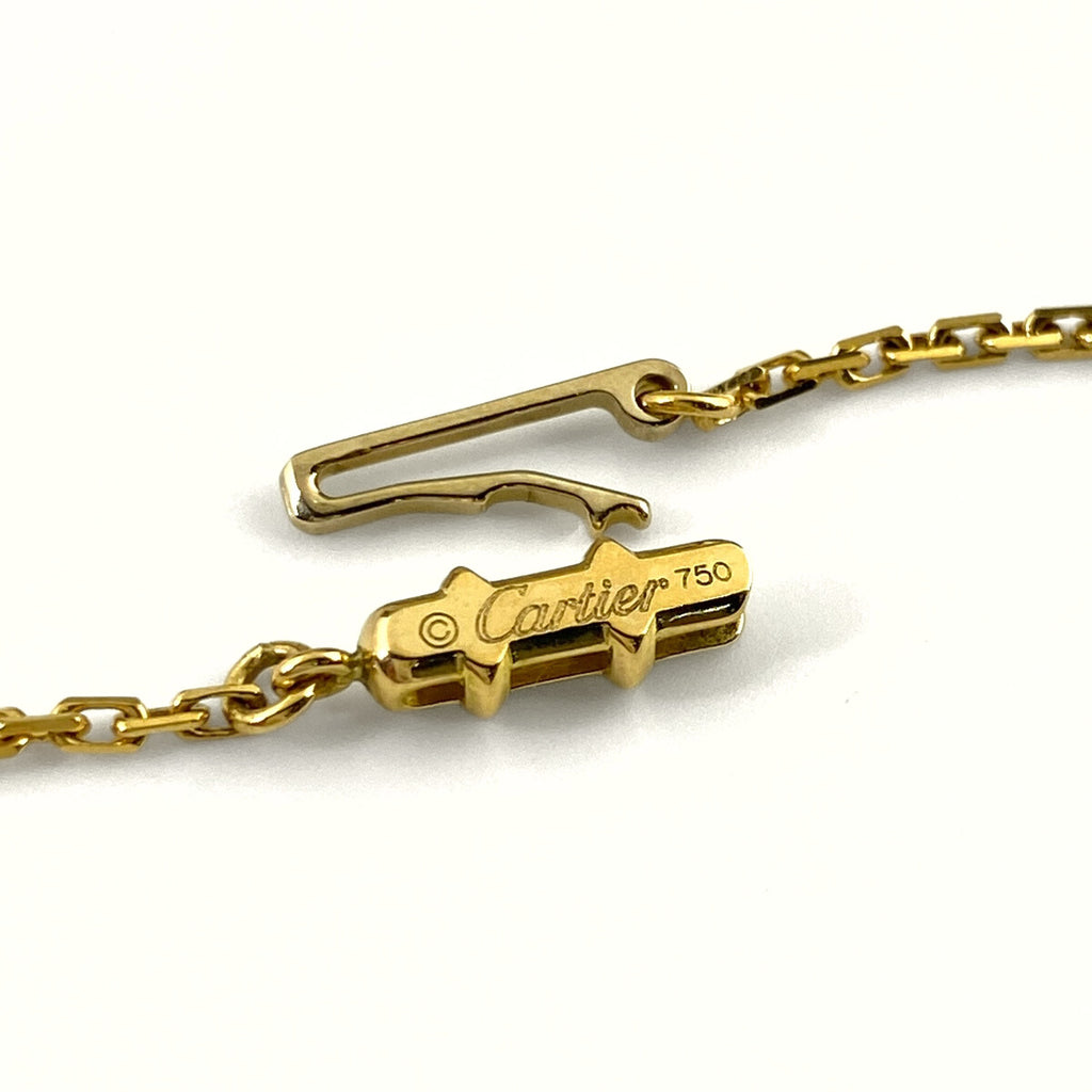 カルティエ 2C チャーム ネックレス YG イエローゴールド ペンダント ネックレス 750 レディース 【中古】brjwl