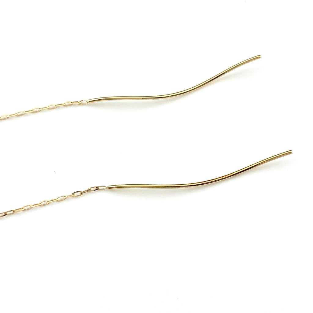 メレダイヤ デザインピアス YG イエローゴールド ピアス K18 ダイヤモンド レディース 【中古】nbjwl