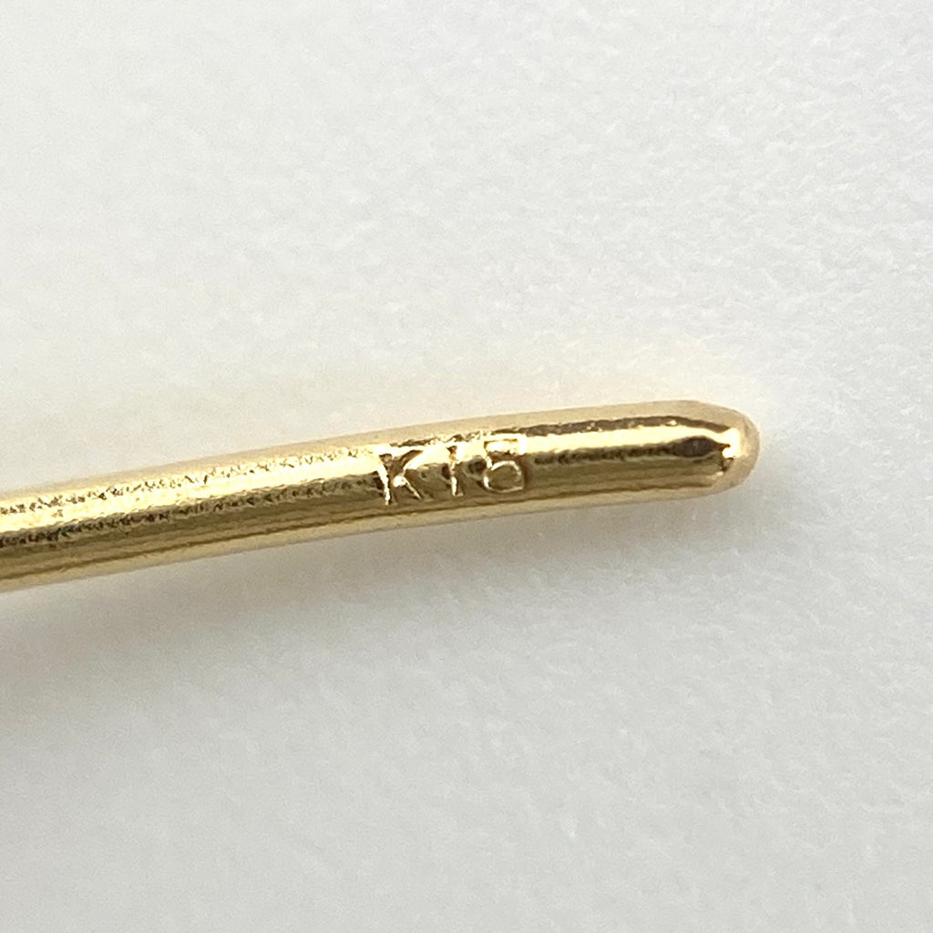 メレダイヤ デザインピアス YG イエローゴールド ピアス K18 ダイヤモンド レディース 【中古】nbjwl