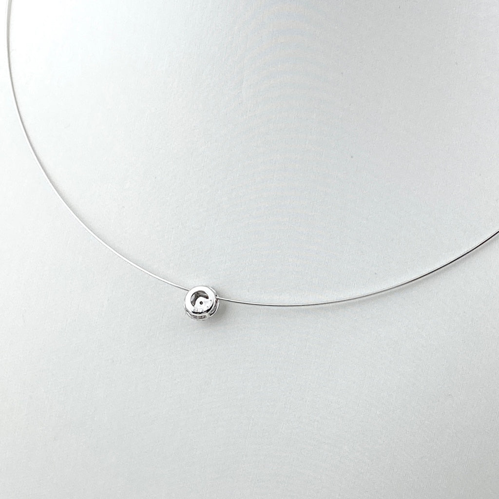 メレダイヤ デザインネックレス WG ホワイトゴールド ペンダント ネックレス K18 WG ダイヤモンド レディース 【中古】nbjwl