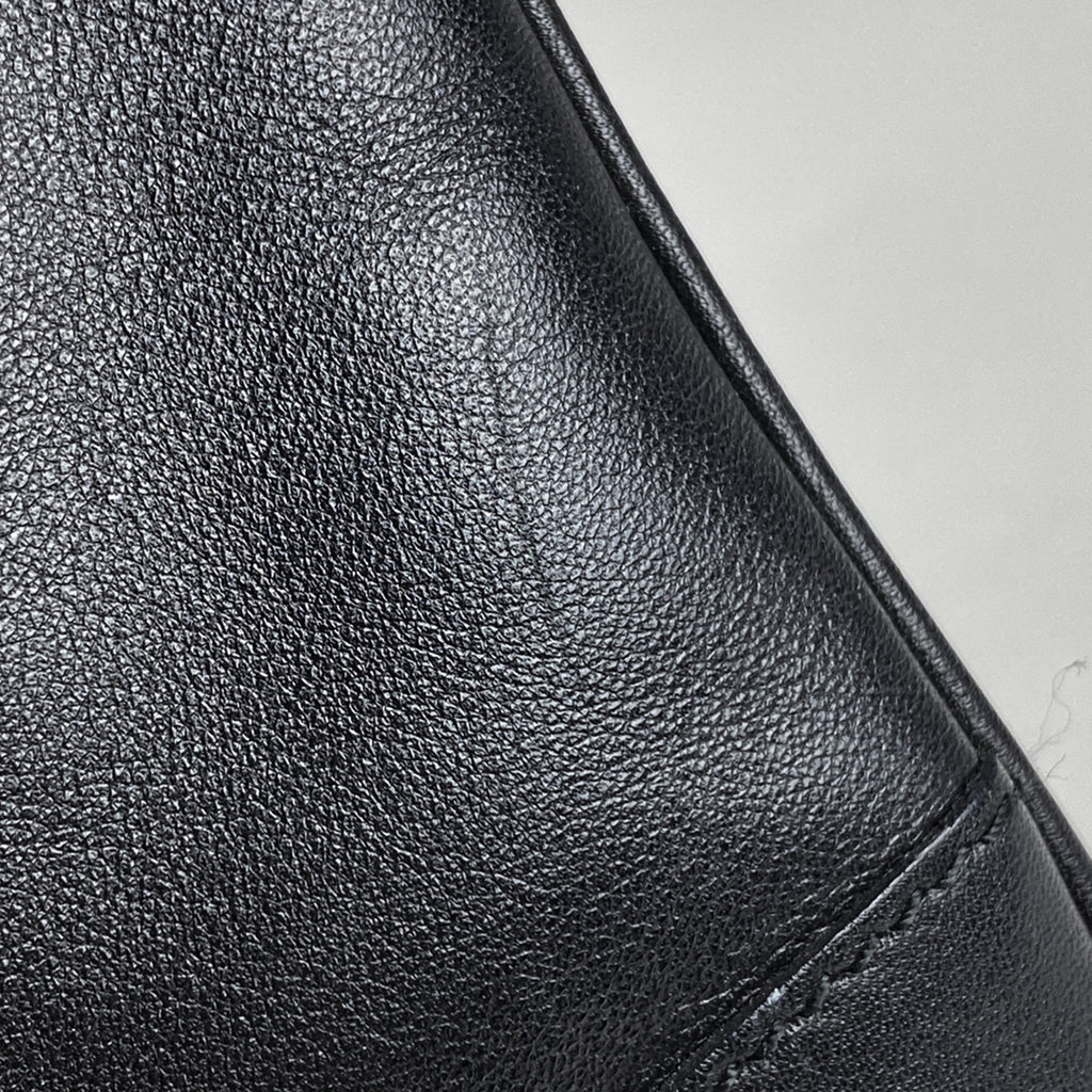 グッチ ロゴ ショルダーバッグ ハンドバッグ ワンショルダー ショルダーバッグ レザー ブラック 0014057 レディース 【中古】brbag