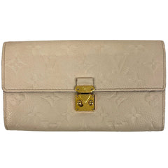 ルイ・ヴィトン ポルトフォイユ サラ メティス 札入れ 小銭入れ 二つ折り 長財布 モノグラムアンプラント クレーム M83276 レディース 【中古】brbag