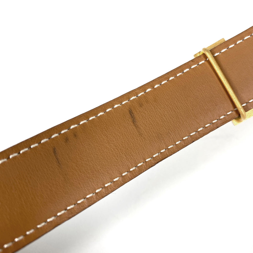 エルメス コンスタンス リバーシブル Hベルト □A刻印 ベルト レザー ブラック ブラウン レディース 【中古】brbag