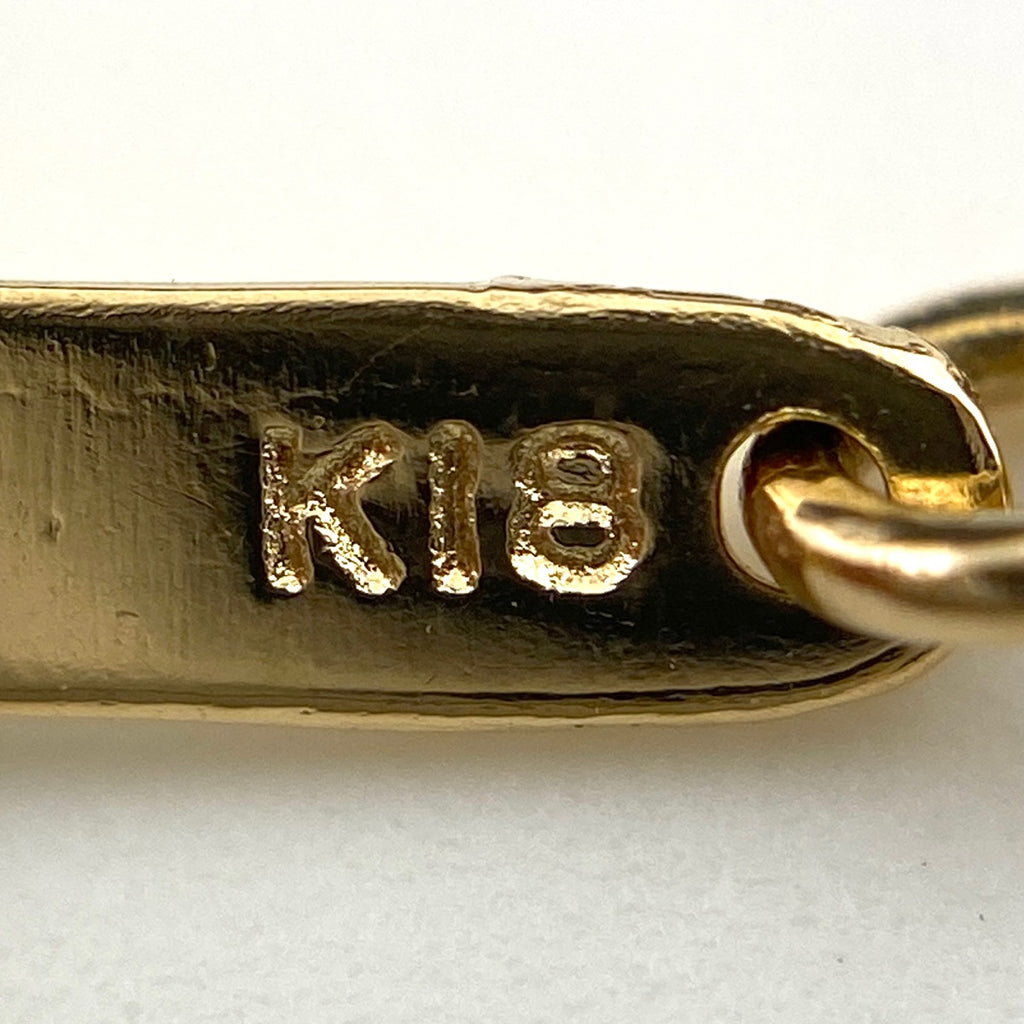 メレダイヤ デザインネックレス YG イエローゴールド ペンダント ネックレス K18 ダイヤモンド レディース 【中古】nbjwl
