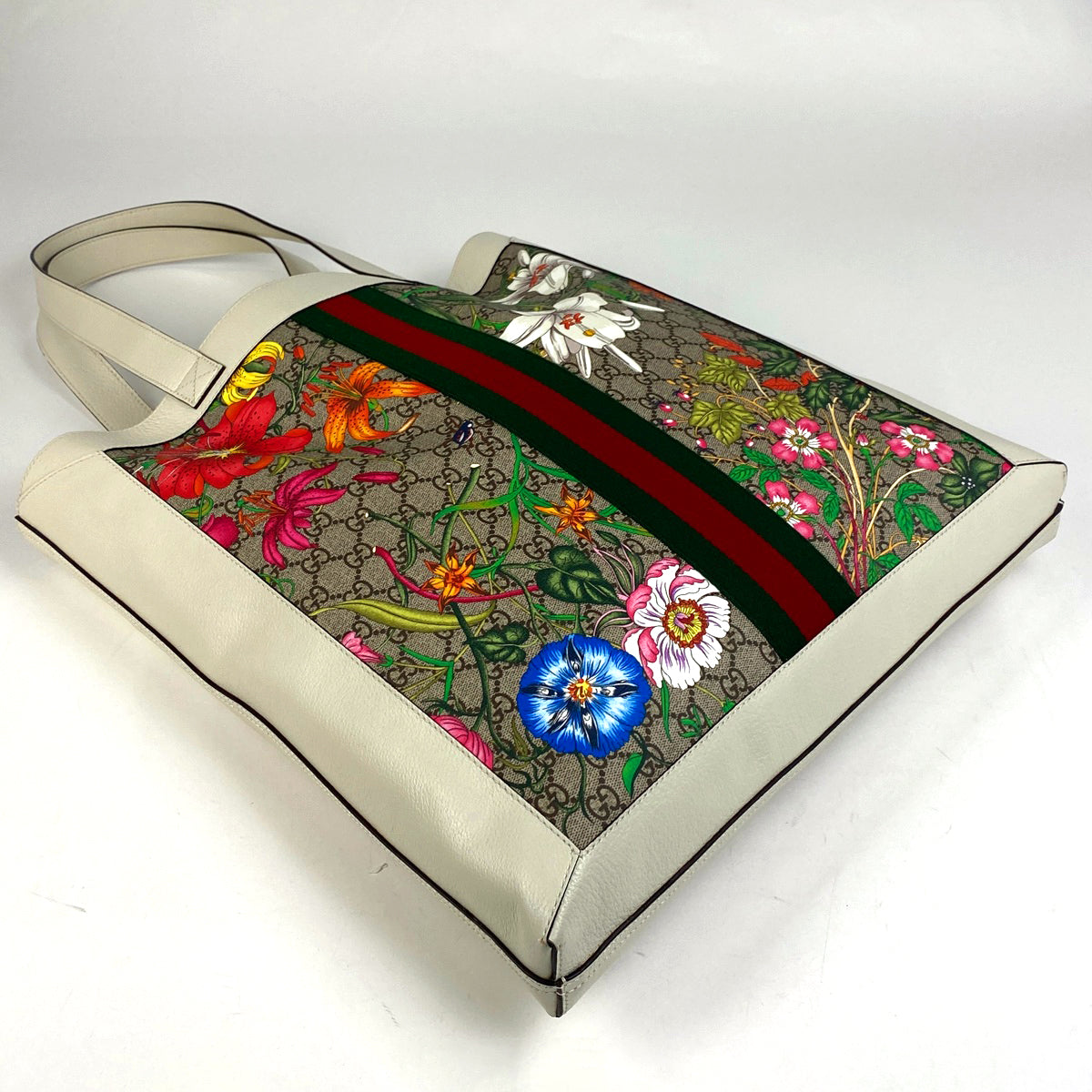 【国内発】GUCCI オフィディアトートバッグ 519335 ギフト包装可 バイセル公式】グッチ オフィディア GGフローラ トートバッグ GG