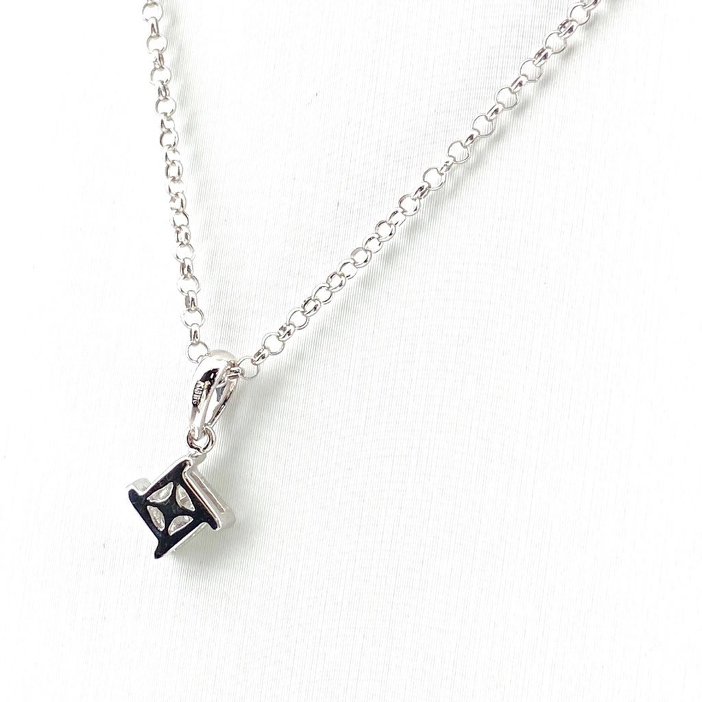 メレダイヤ デザインネックレス WG ホワイトゴールド ペンダント ネックレス K18 WG ダイヤモンド レディース 【中古】nbjwl