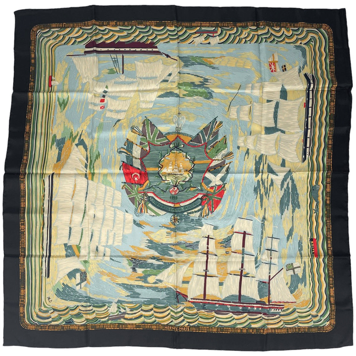 バイセル公式】エルメス カレ 90 HENRY F SMITH SAILOR ヘンリー