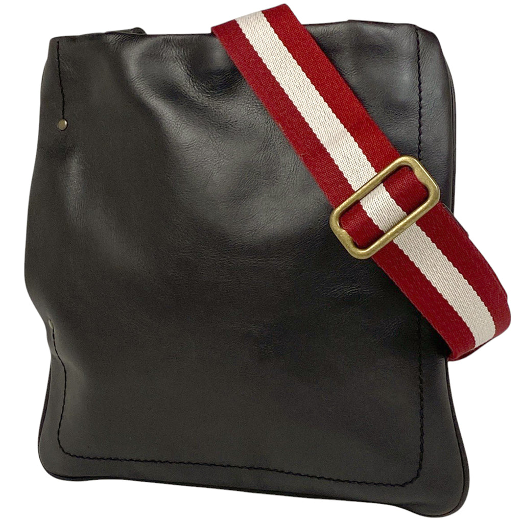 バリー ロゴ ショルダーバッグ 肩掛け 斜め掛け ショルダーバッグ レザー ブラウン メンズ 【中古】brbag