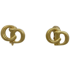 クリスチャンディオール ロゴ イヤリング CD イヤリング GP ゴールド レディース 【中古】bracc