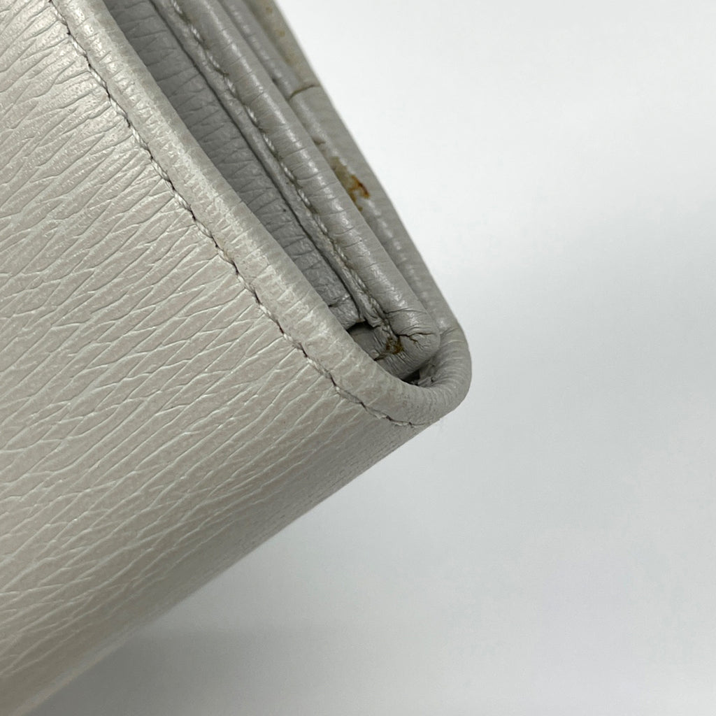 グッチ ジャッキーライン 二つ折り 長財布 03520312134 長財布 レザー グレージュ レディース 【中古】brbag