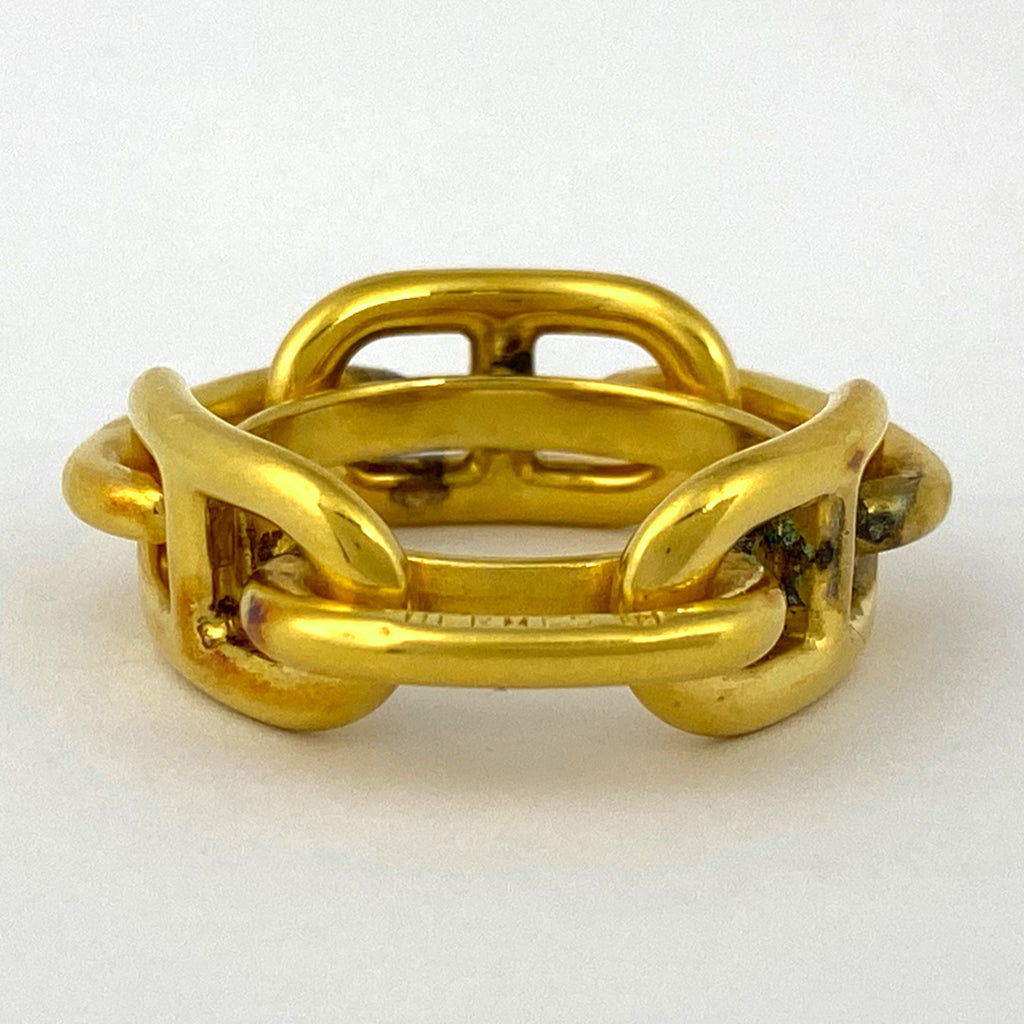 エルメス ルガテ シェーヌダンクル スカーフ留め スカーフリング GP ゴールド レディース 【中古】bracc