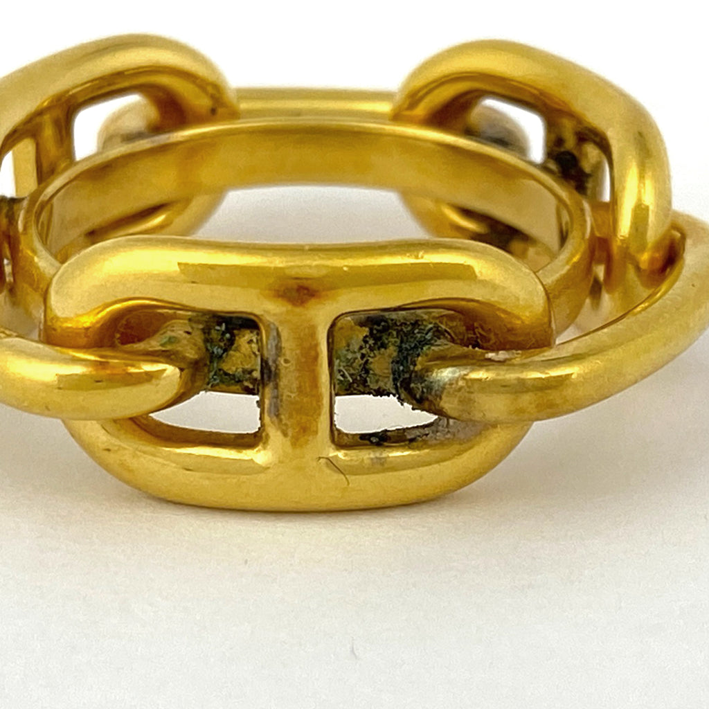 エルメス ルガテ シェーヌダンクル スカーフ留め スカーフリング GP ゴールド レディース 【中古】bracc