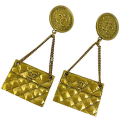 シャネル ココマーク マトラッセ モチーフ イヤリング スイング イヤリング GP ゴールド レディース 【中古】bracc