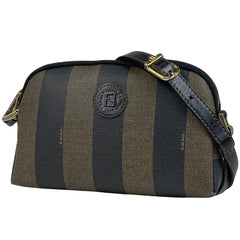 フェンディ ペカン柄 ショルダーバッグ ポーチ ショルダーバッグ コーティングキャンバス ブラウン 26120 レディース 【中古】brbag