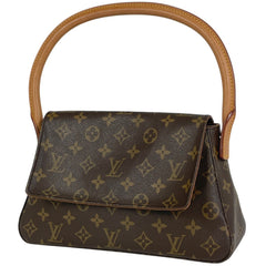 ルイ・ヴィトン ミニ ルーピング 肩掛け ワンショルダー ハンドバッグ ショルダーバッグ モノグラム ブラウン M51147 レディース 【中古】brbag