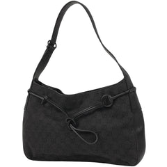 【在庫一掃】 グッチ GG柄 ショルダーバッグ ホースビット 肩掛け ショルダーバッグ GGキャンバス ブラック 101975 レディース brbag brbag 【中古】