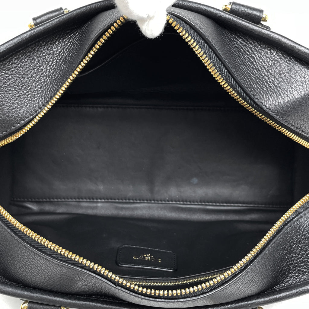 ロエベ アマソナ 28 アナグラム ハンドバッグ レザー ブラック レディース 【中古】brbag