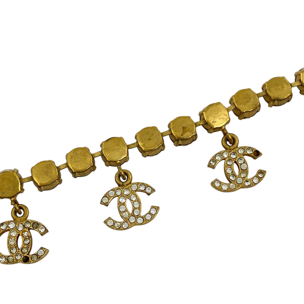 CHANEL シャネル ココマーク ターンロック ラインストーン