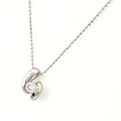 メレダイヤ デザインネックレス プラチナ ペンダント ネックレス Pt900 Pt850 ダイヤモンド レディース 【中古】nbjwl