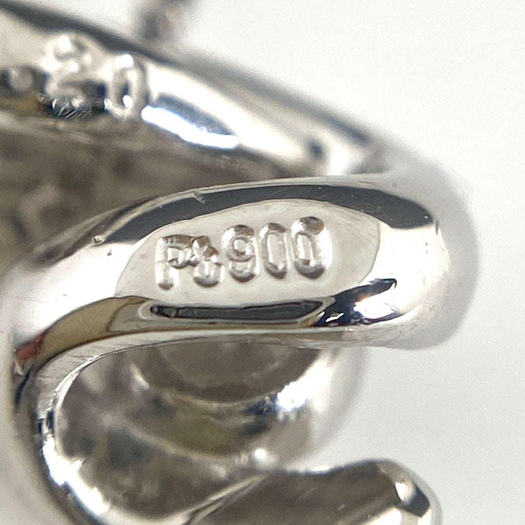 メレダイヤ デザインネックレス プラチナ ペンダント ネックレス Pt900 Pt850 ダイヤモンド レディース 【中古】nbjwl