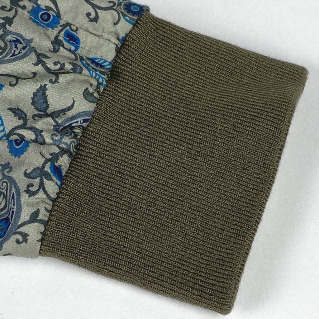 グッチ ペイズリー柄 ジャケット 総柄 ブルゾン カーキ ジャケット その他ジャケット グリーンベージュ メンズ 【中古】brapp