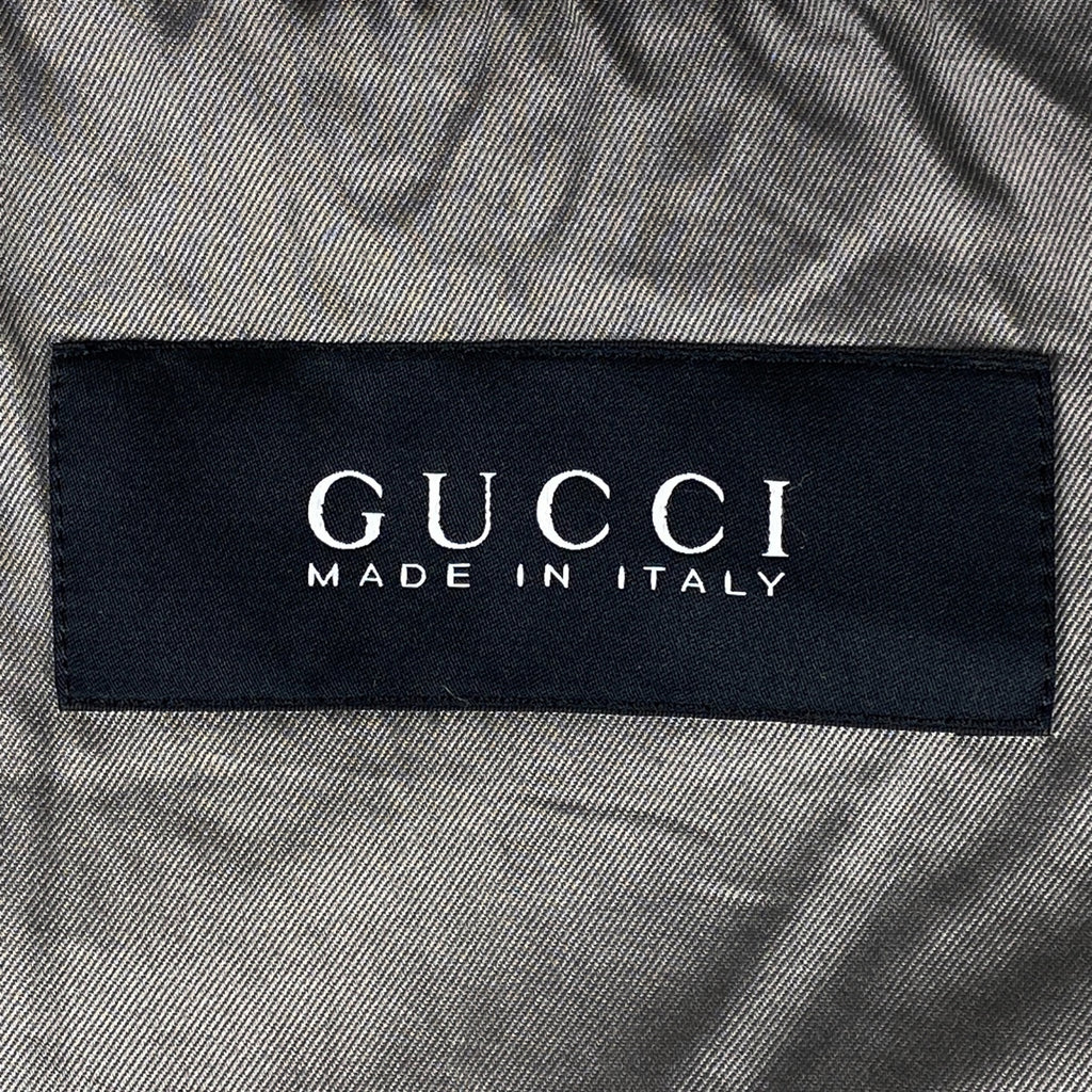 グッチ ペイズリー柄 ジャケット 総柄 ブルゾン カーキ ジャケット その他ジャケット グリーンベージュ メンズ 【中古】brapp