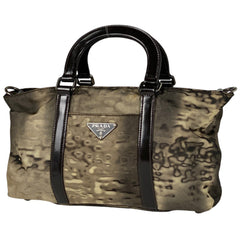 プラダ ロゴプレート ハンドバッグ 2WAY ショルダーバッグ ハンドバッグ ナイロン ブラウン レディース 【中古】brbag
