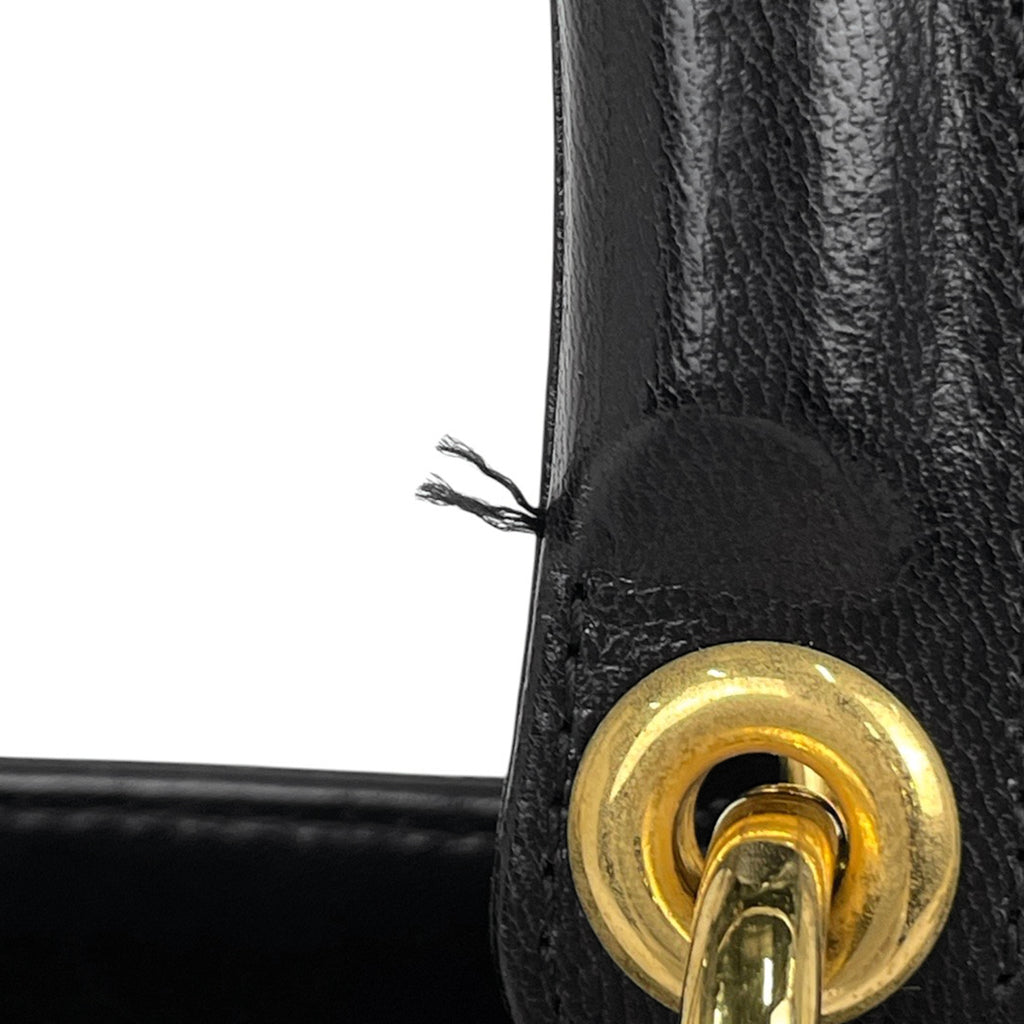 クリスチャンディオール レディディオール カナージュ ハンドバッグ レザー ブラック レディース 【中古】brbag