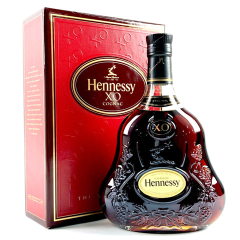 送料無料 日本 バイセル公式】ヘネシー Hennessy XO 黒キャップ クリアボトル ブランデー