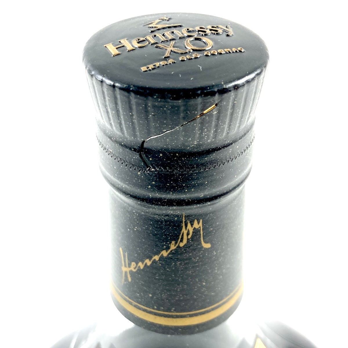 バイセル公式】ヘネシー Hennessy XO 黒キャップ クリアボトル