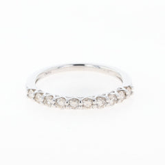 メレダイヤ デザインリング プラチナ 指輪 リング 11号 Pt950 ダイヤモンド レディース 【中古】nbjwl