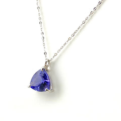 タンザナイト デザインネックレス プラチナ ペンダント  ネックレス Pt900 Pt850 タンザナイト レディース 【中古】nbjwl