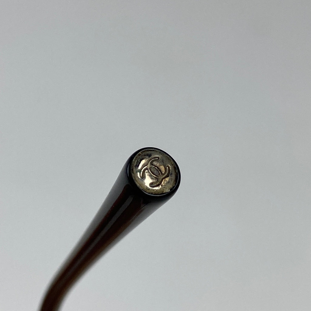 シャネル ココマーク サングラス グラデーション リムレス サングラス プラスチック ラインストーン レッド シルバー 4017-D レディース 【中古】 
 ラッピング可