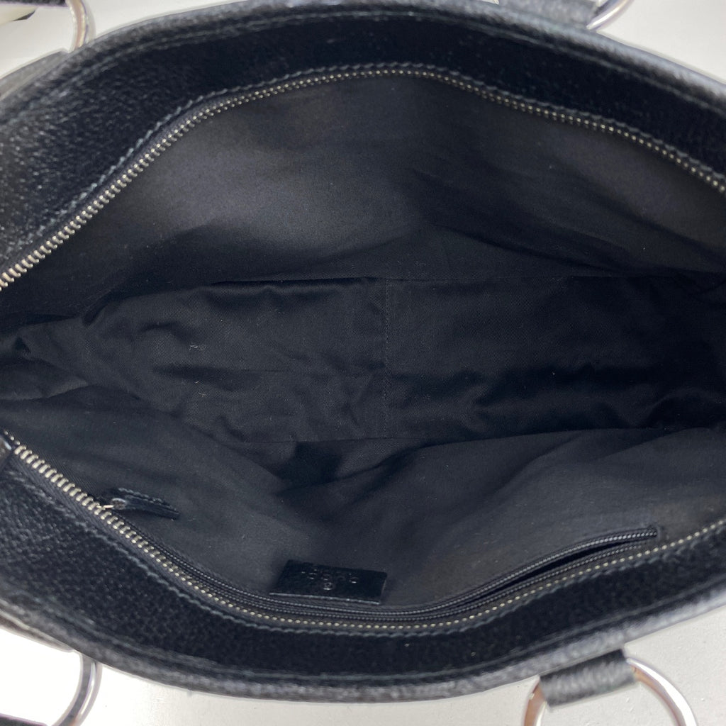 グッチ GG柄 トートバッグ ハンドバッグ トートバッグ GGキャンバス ブラック 113011 レディース 【中古】brbag