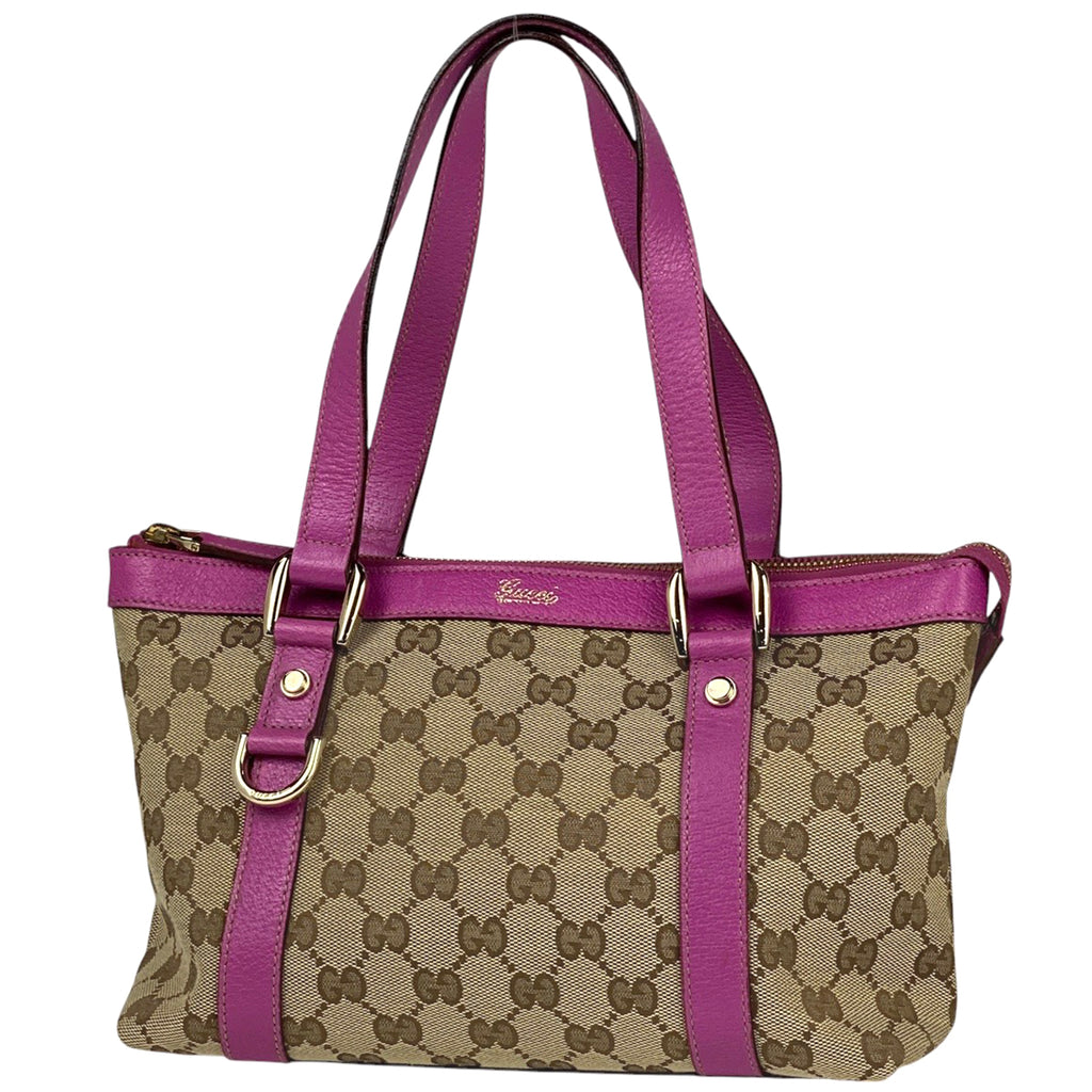 グッチ GG柄 ハンドバッグ トートバッグ ハンドバッグ GGキャンバス ベージュ ピンク 141471 レディース 【中古】brbag