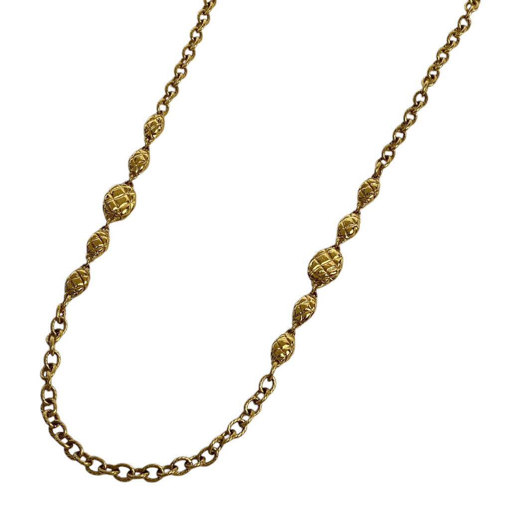 シャネル ロング チェーン ネックレス ネックレス GP ゴールド レディース 【中古】bracc