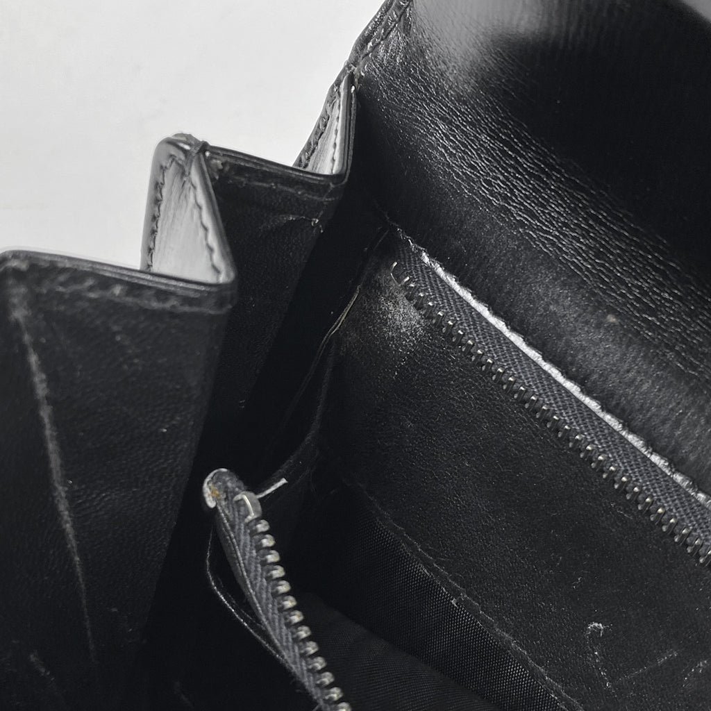 グッチ デザイン ハンドバッグ オールドグッチ ハンドバッグ レザー ブラック レディース 【中古】brbag