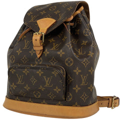ルイ・ヴィトン モンスリ MM バックパック デイパック リュック モノグラム ブラウン M51136 レディース 【中古】brbag