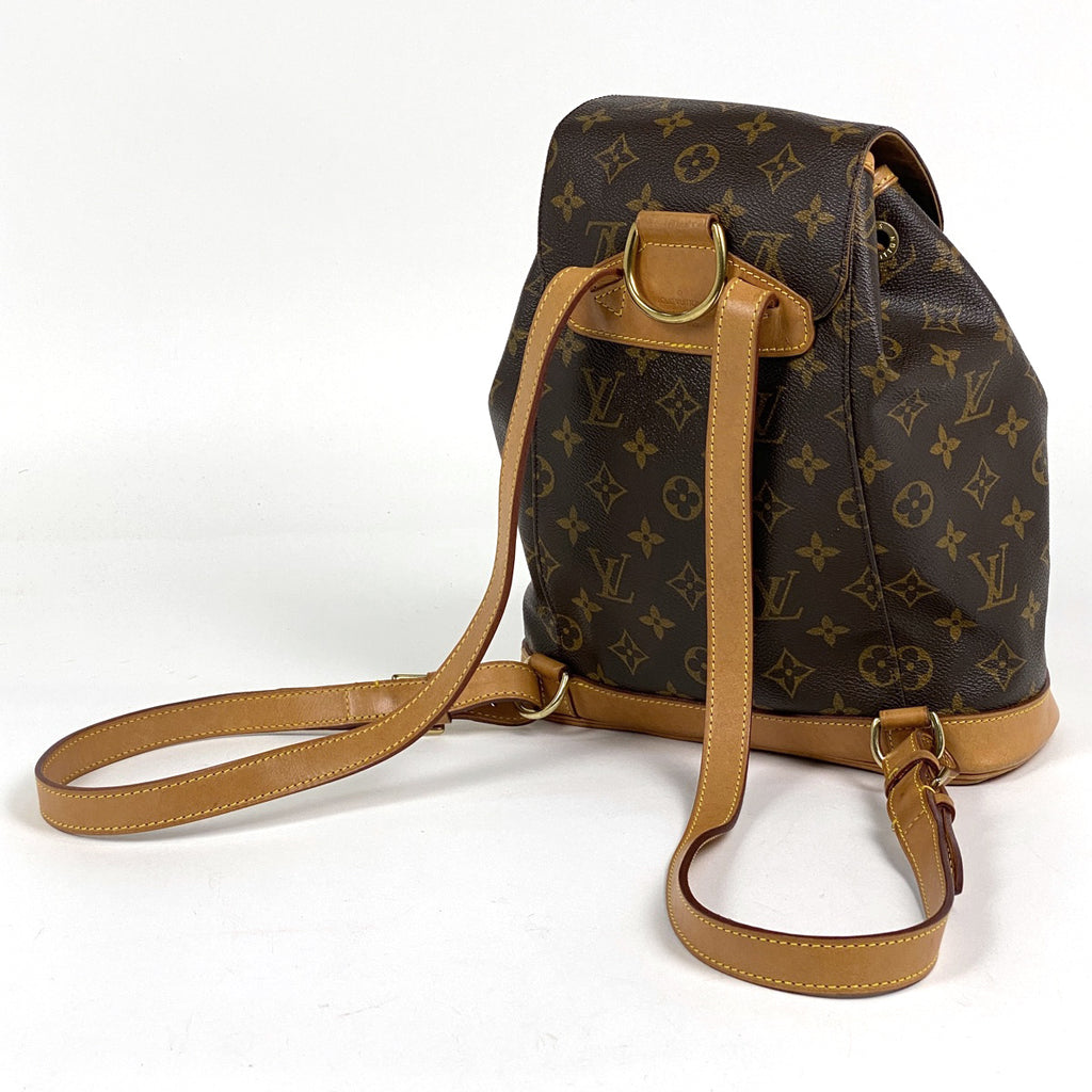 ルイ・ヴィトン モンスリ MM バックパック デイパック リュック モノグラム ブラウン M51136 レディース 【中古】brbag