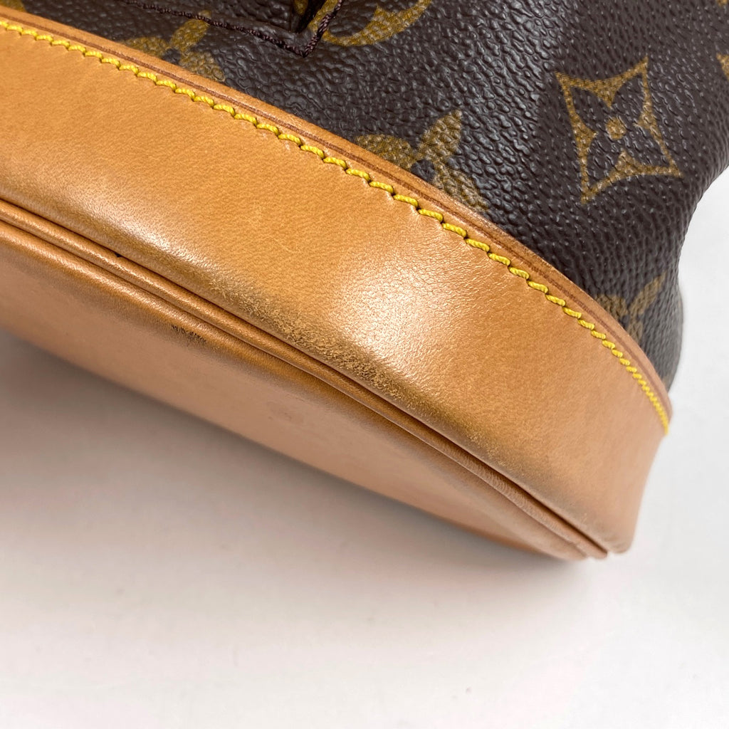 ルイ・ヴィトン モンスリ MM バックパック デイパック リュック モノグラム ブラウン M51136 レディース 【中古】brbag