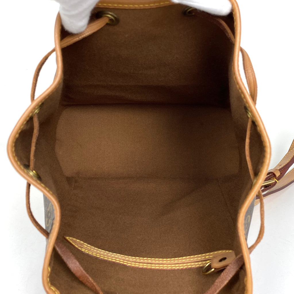 ルイ・ヴィトン モンスリ MM バックパック デイパック リュック モノグラム ブラウン M51136 レディース 【中古】brbag