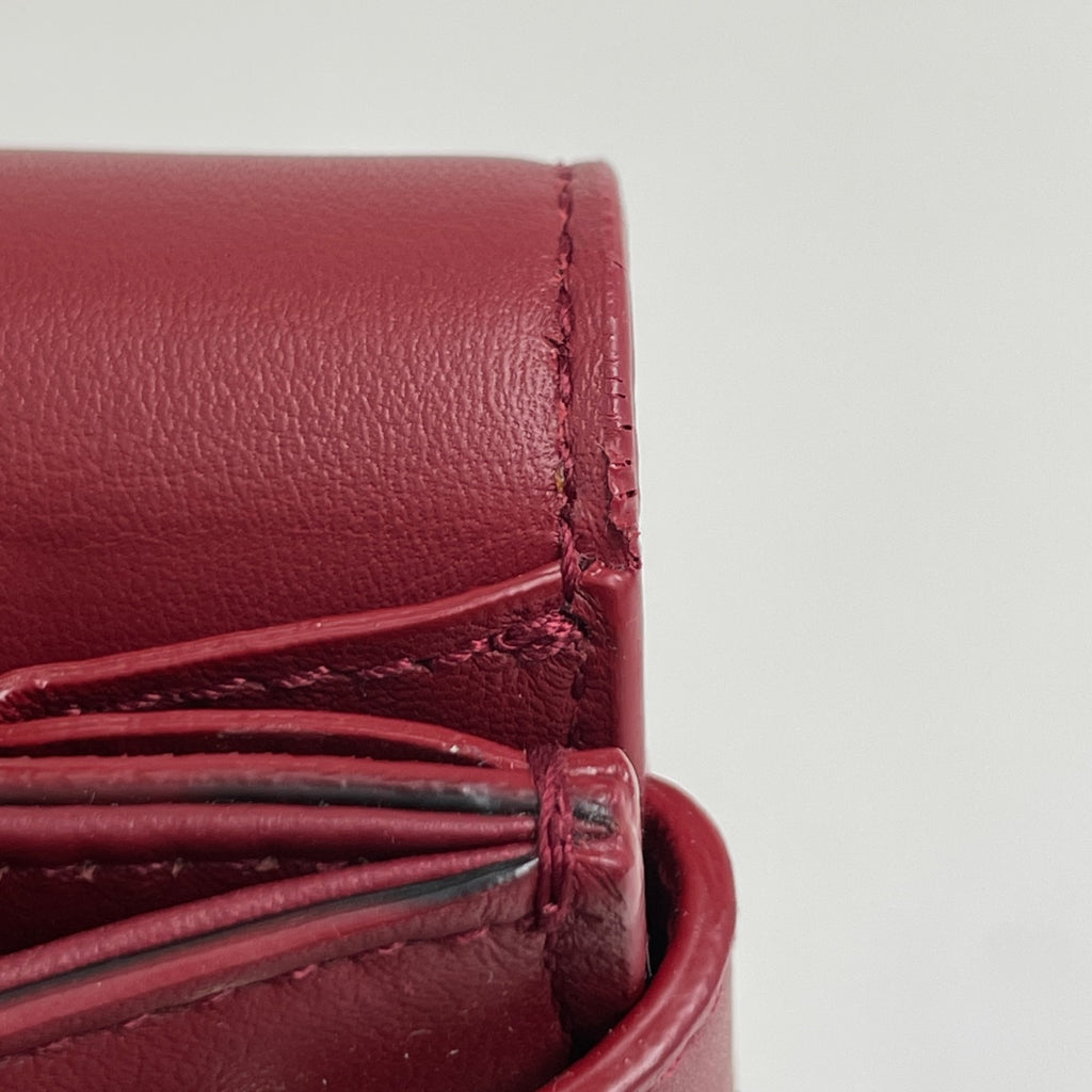 クリスチャンディオール エヴァー ハンドバッグ 2WAY ショルダーバッグ ハンドバッグ レザー レッド レディース 【中古】brbag