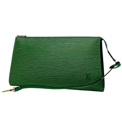 ルイ・ヴィトン ポシェット アクセソワール メイク コスメ ハンドバッグ M52944 M52954 アクセサリーポーチ エピ ボルネオグリーン レディース 【中古】brbag