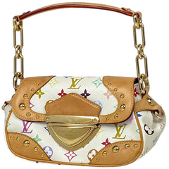 ルイ・ヴィトン マリリン 手提げ ショルダーバッグ 肩掛け ハンドバッグ モノグラムマルチカラー ブロン(ホワイト) M40127 レディース 【中古】brbag